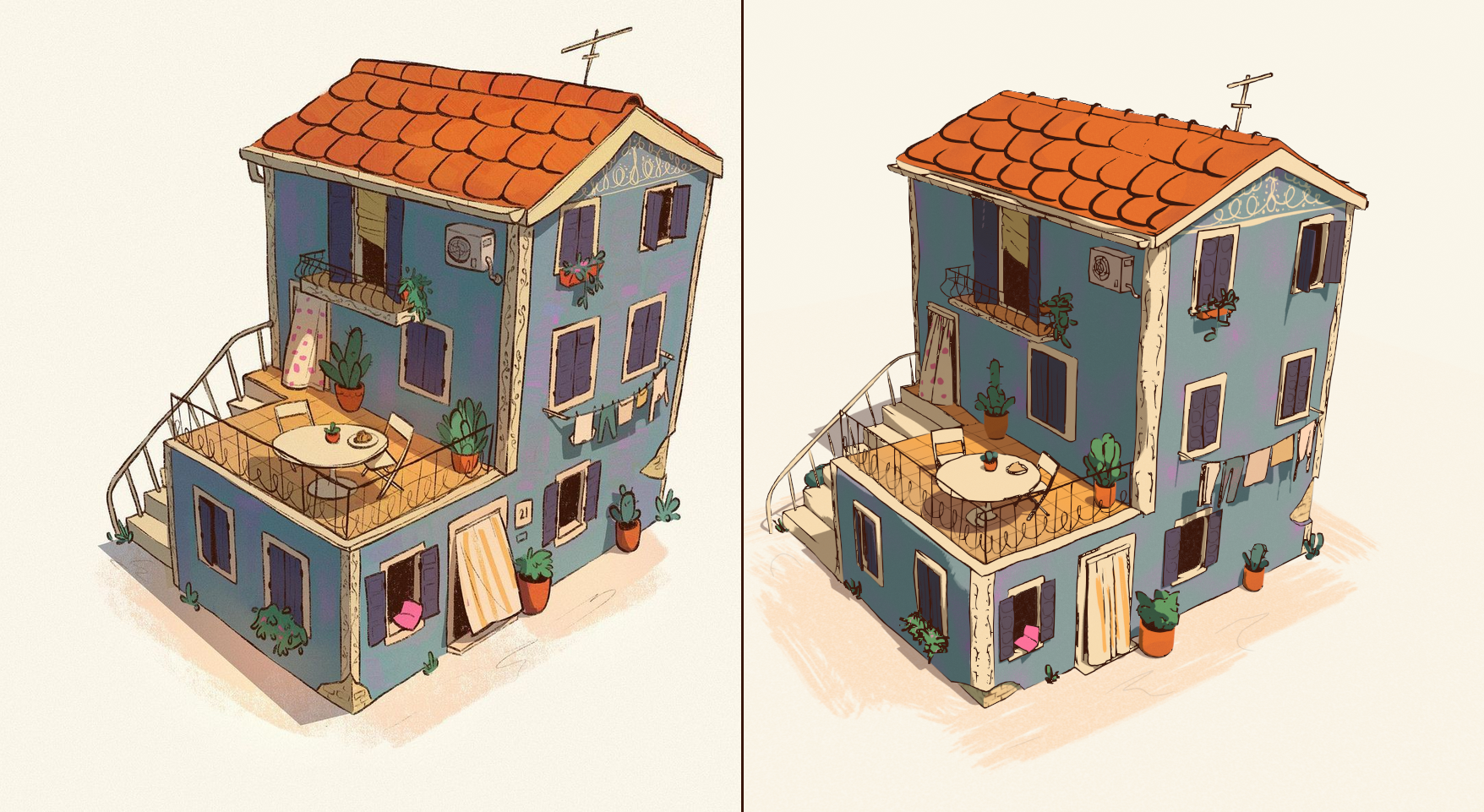 House 3D procedural plants