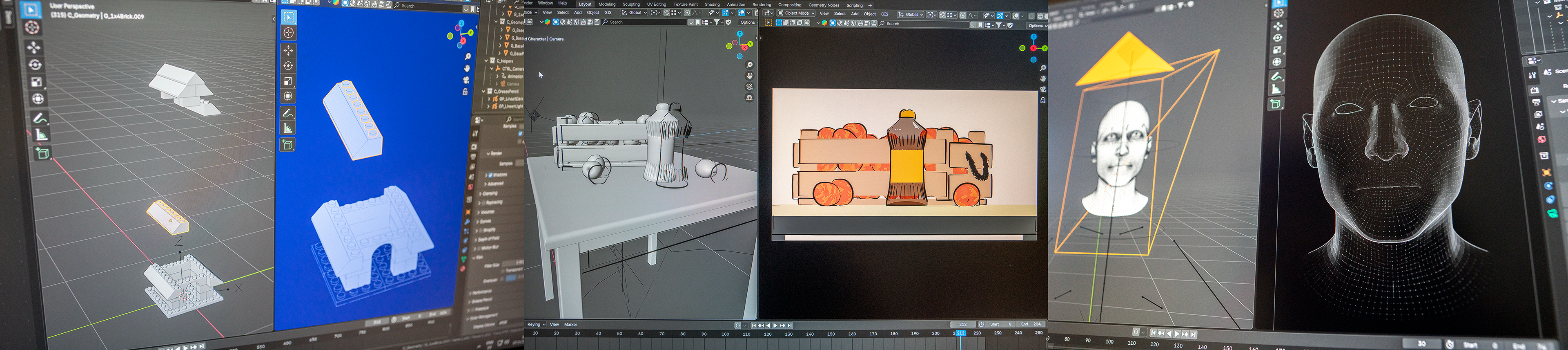 House 3D turntable animation