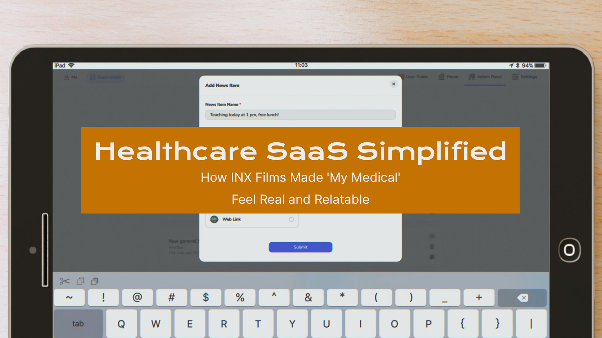 Modular animated app presentation video - My Medical