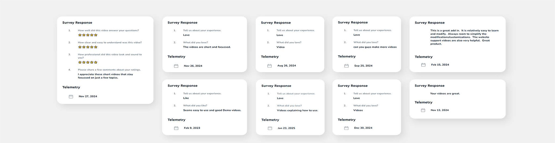 Office Timeline video feedback