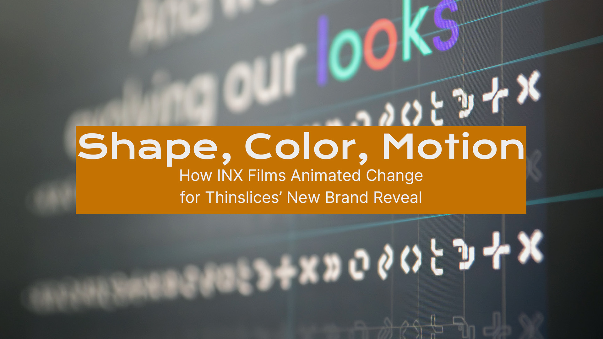 Animated brand reveal video - Thinslices